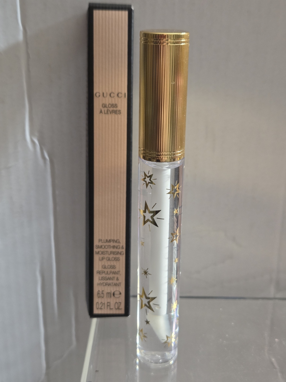 Gucci Gloss à Lèvres Hydrating & Plumping Lip Gloss in Jocyln Clair 117